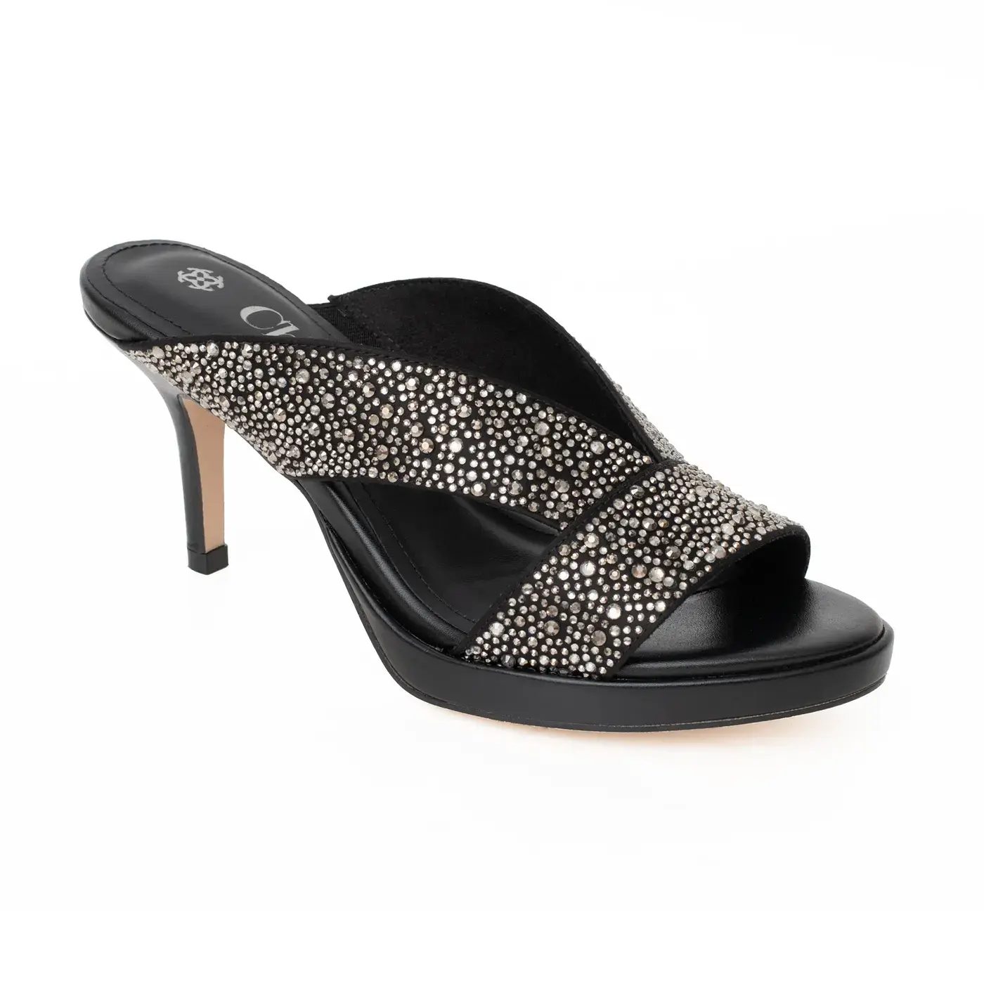 Chic Rhinestone V Upper Platform Heel